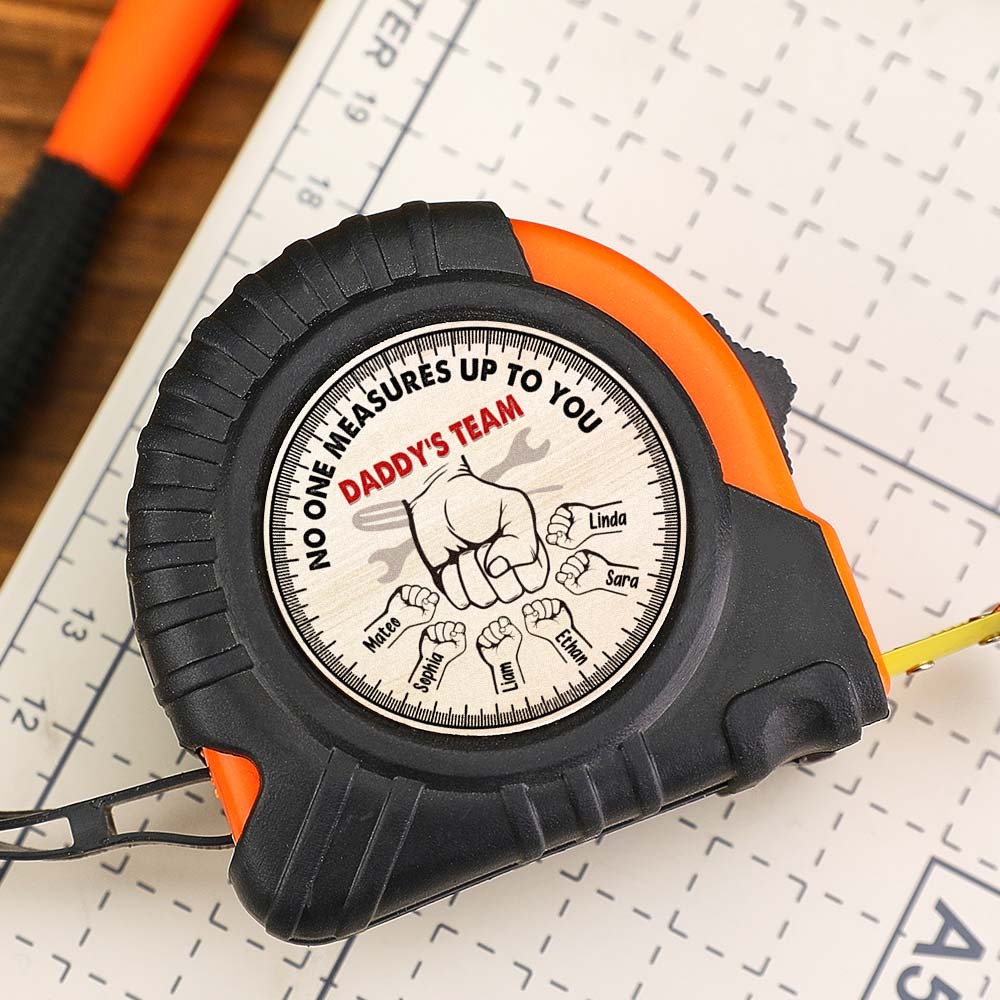 No One Measures Up To You Personalized Tape Measure Custom Father's Day Gift -
