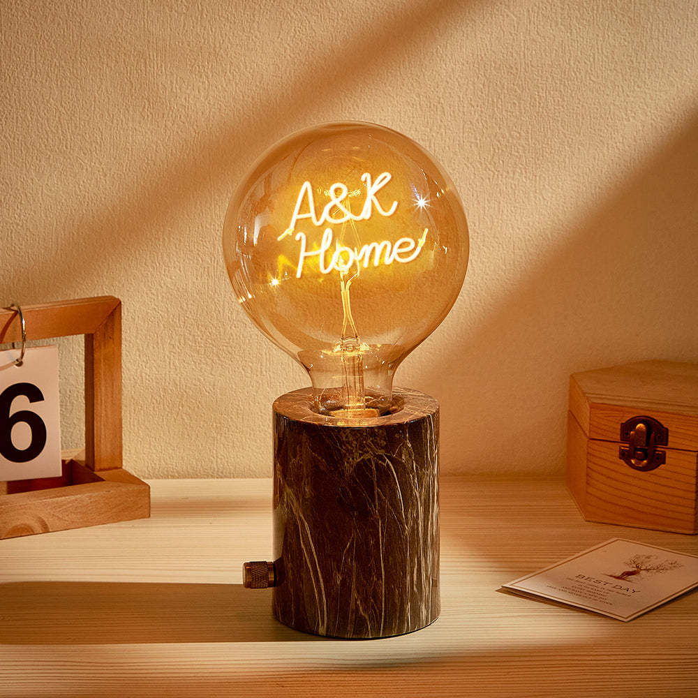 Custom Vintage Edison Filament Modeling Lamp Soft Light Bulbs Decorative Warm Yellow Light Led Bulb with Various Lamp Holders - mymoonlampau