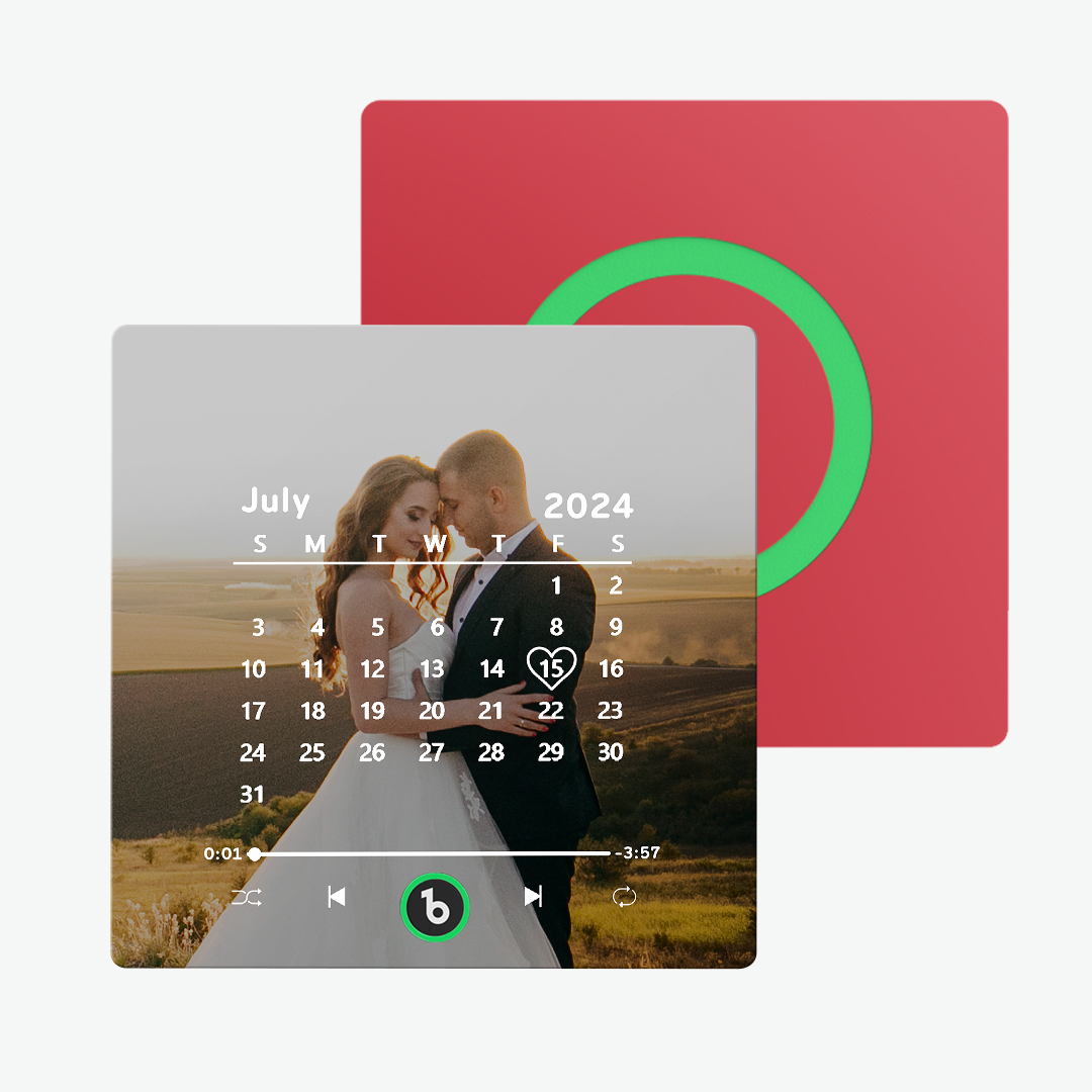 Custom Music Fridge Magnet with Date Colorful Album Fridge Magnet Anniversary Gifts Birthday Gifts - MyMoonLampAu