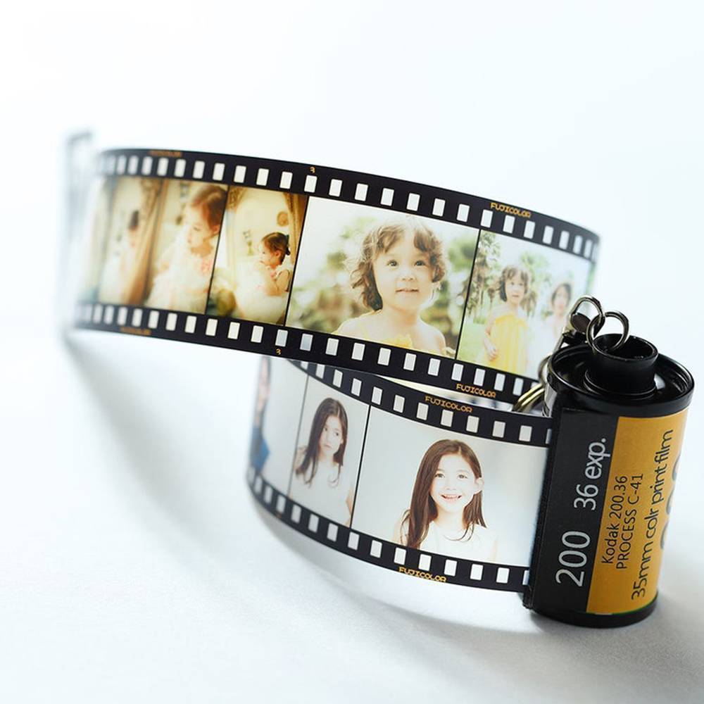 Personalised Film Roll Keychain With Pictures Customized Photo Gift Best Anniversary Gift