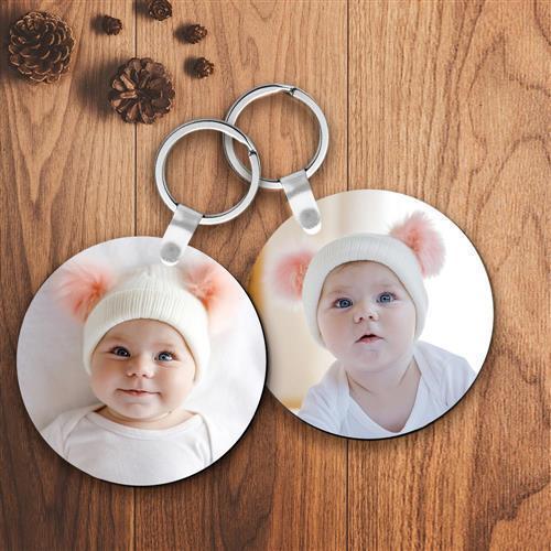 Personalized Keyring Custom Round Photo Keyring