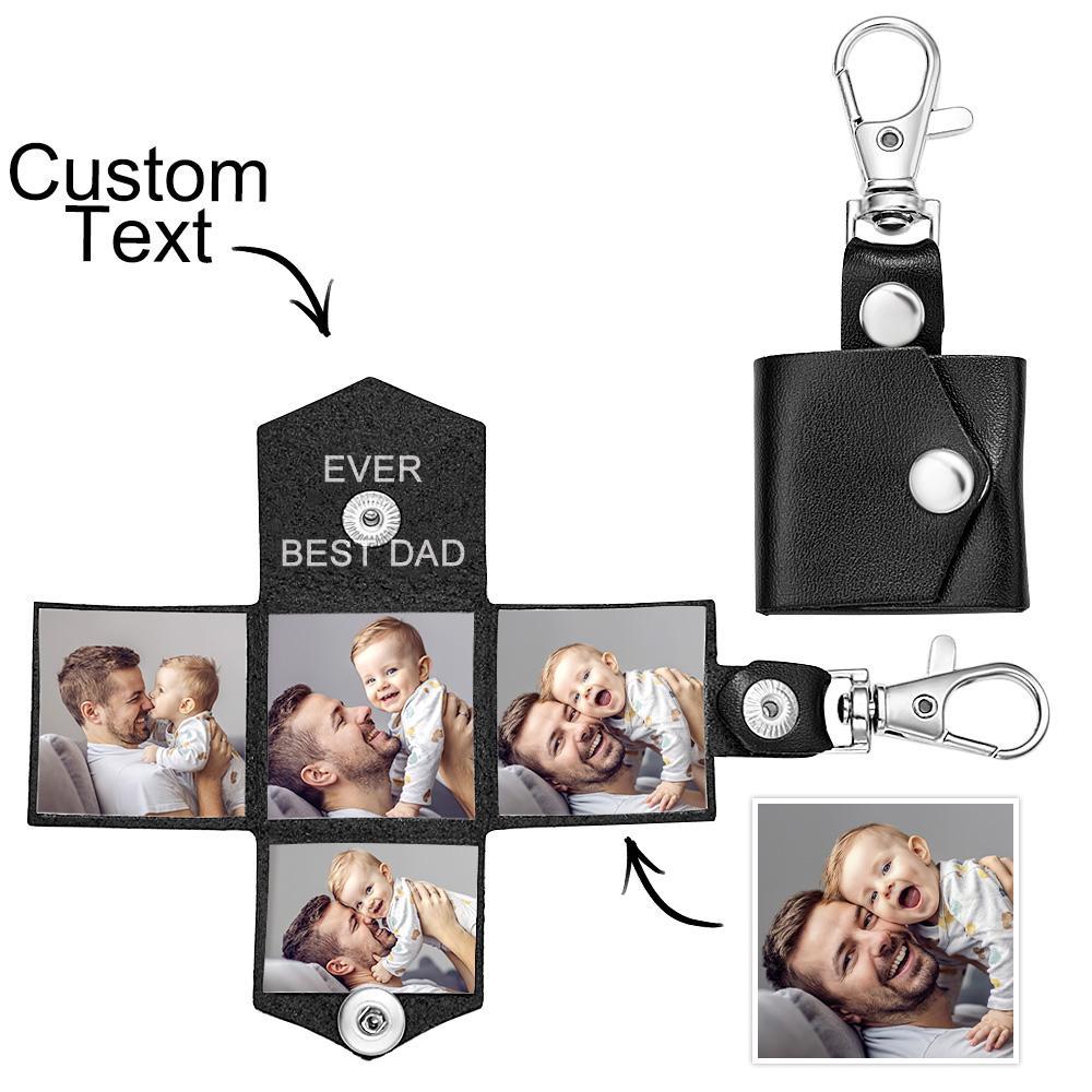 Custom Photo Engraved Keychain Creative Envelope Gifts - mymoonlampau