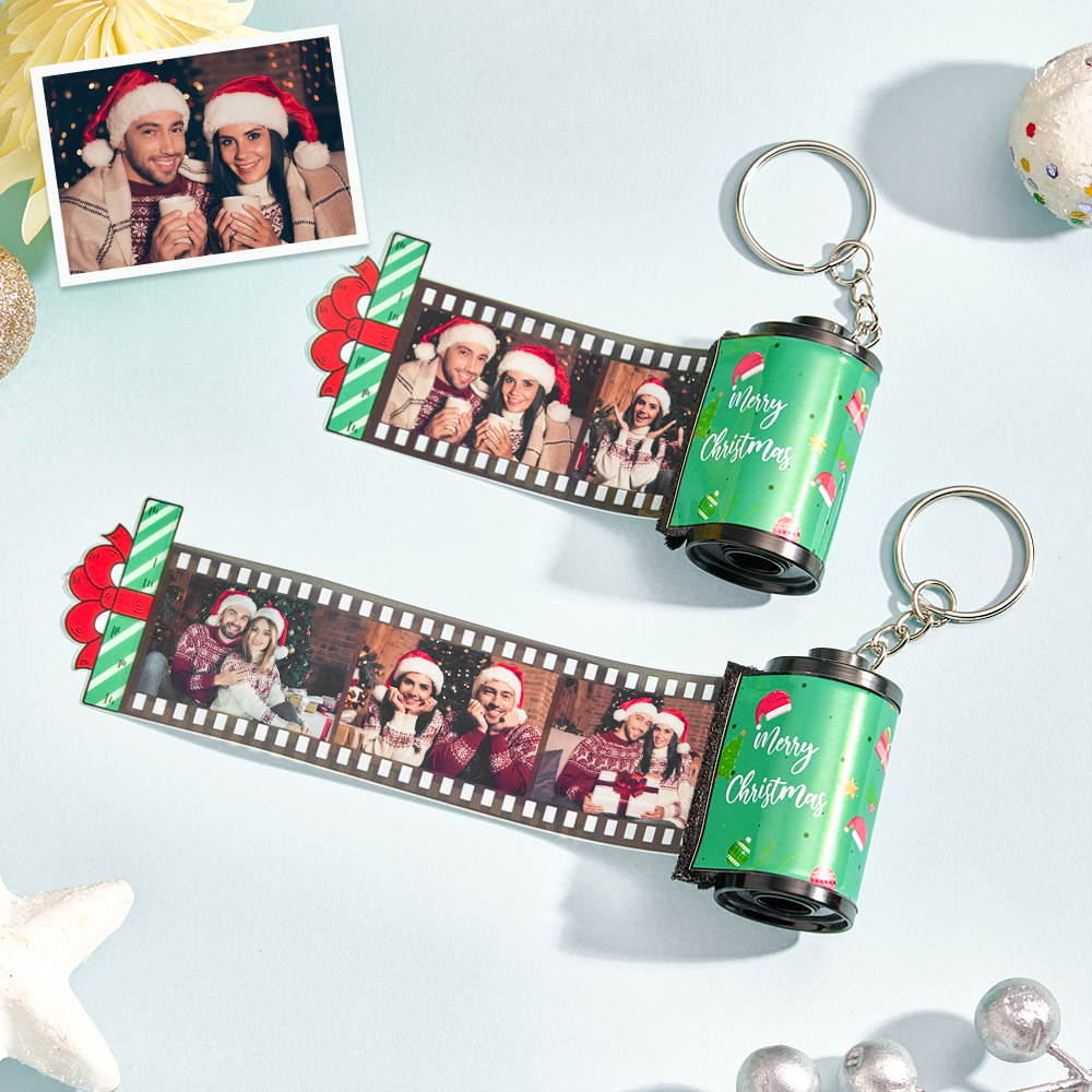 Custom Engraved Photo Film Keychain Camera Roll Chirstmas Gifts - mymoonlampau