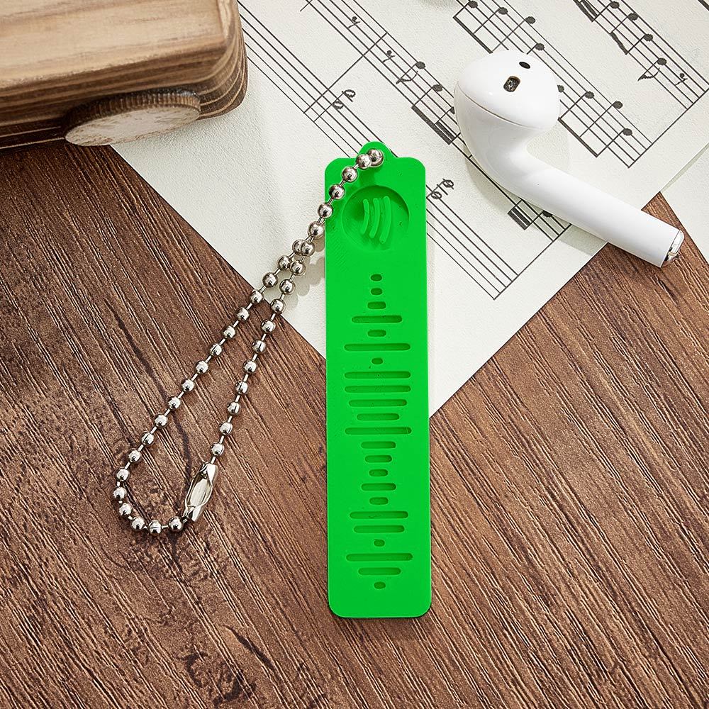 Custom 3D Printed Spotify Music Keychain Scannable Code Best Gifts for Him or Her - mymoonlampau