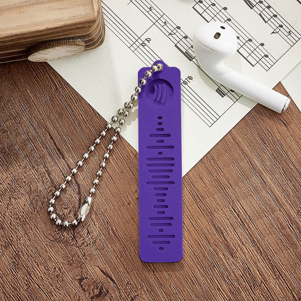 Custom 3D Printed Spotify Music Keychain Scannable Code Best Gifts for Him or Her - mymoonlampau