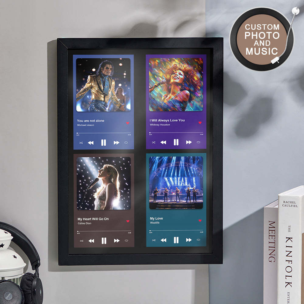 NFC Patch Custom Photo Song Frame Personalized Music Information Frame Gifts For Him - mymoonlampau
