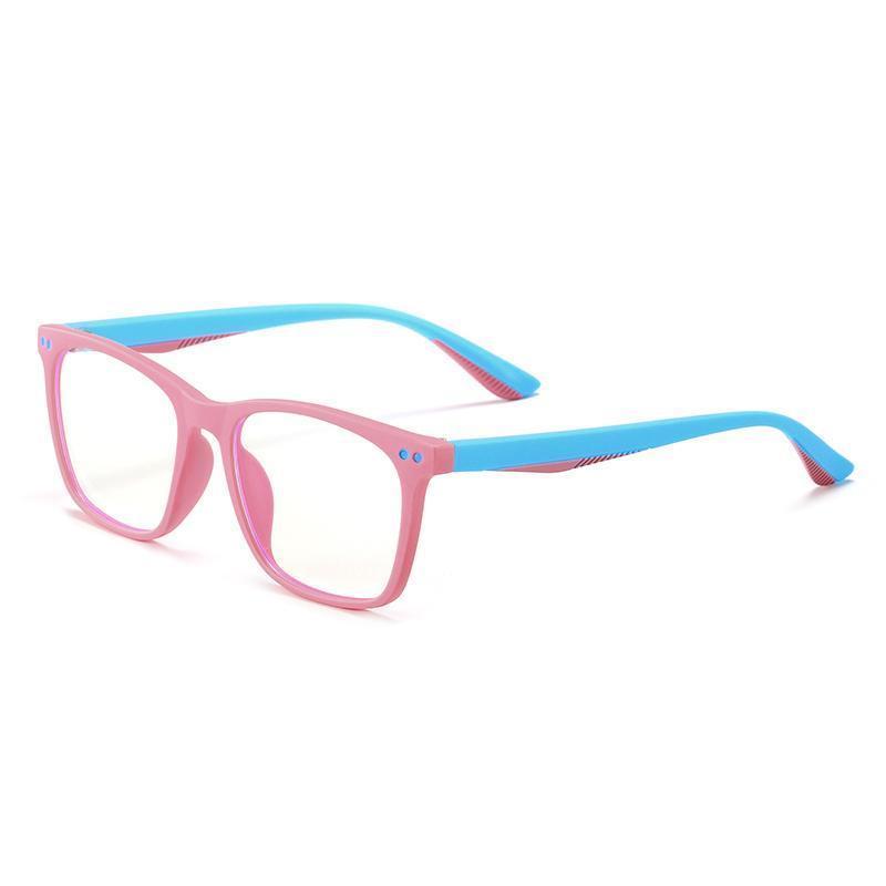 Genius - (Age 7-12)Children Blue Light Blocking Computer Reading Gaming Glasses-Matte Pink - mymoonlampau