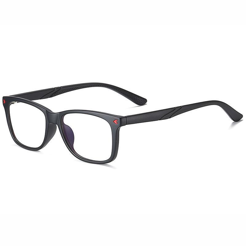 Wise - (Age 7-12)Children Blue Light Blocking Computer Reading Gaming Glasses - Sand Black Red - mymoonlampau