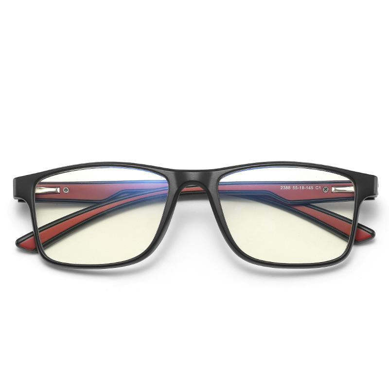 Thoth - (Age 13-18)Teens Blue Light Blocking Computer Reading Gaming Glasses - Matte Black/Red - mymoonlampau