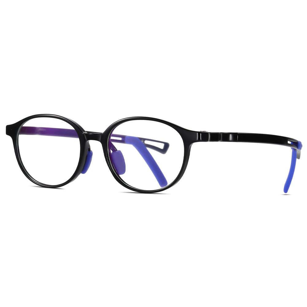 Lively - (Age 5-13)Children Non-slip Blue Light Blocking Glasses-Black - mymoonlampau