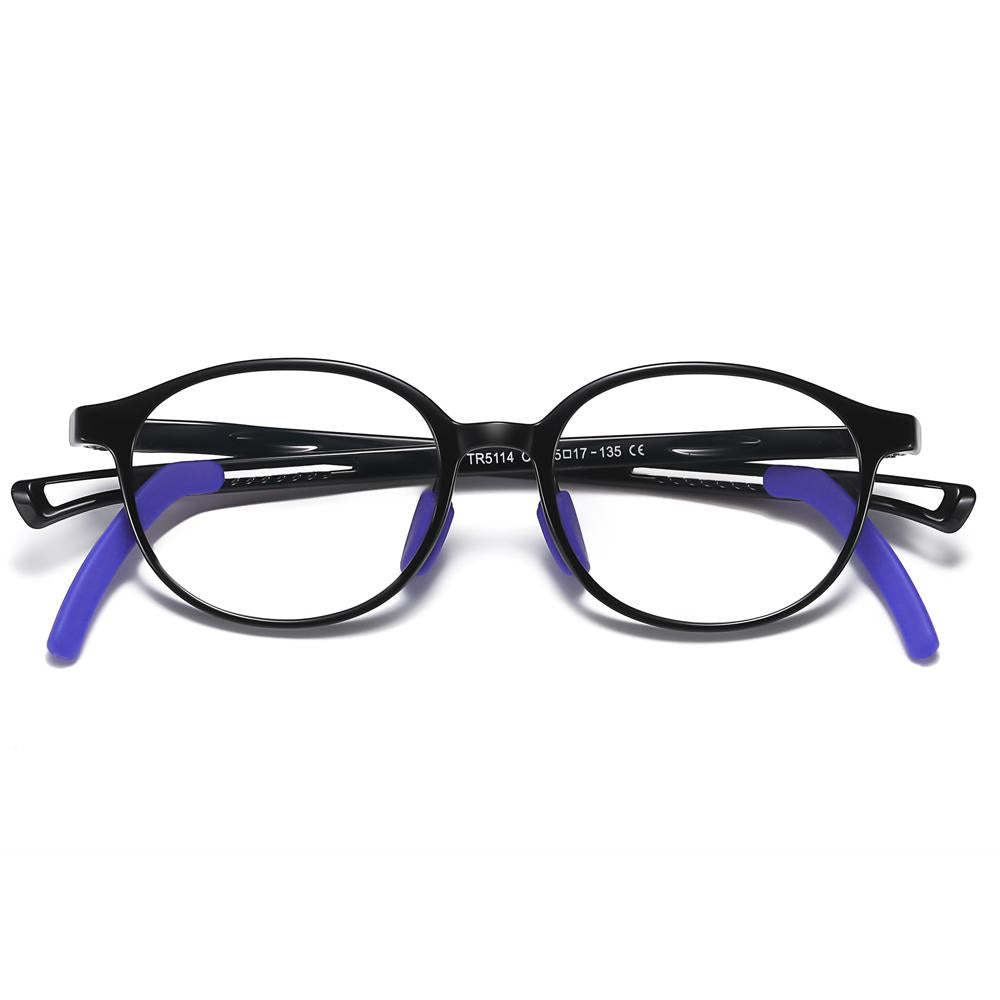 Lively - (Age 5-13)Children Non-slip Blue Light Blocking Glasses-Black - mymoonlampau