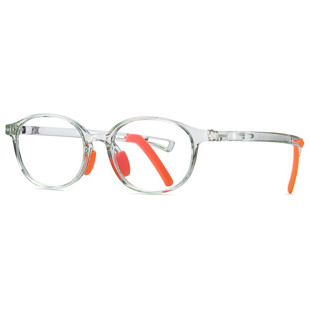 Lively - (Age 5-13)Children Non-slip Blue Light Blocking Glasses-Transparent Light Green - mymoonlampau