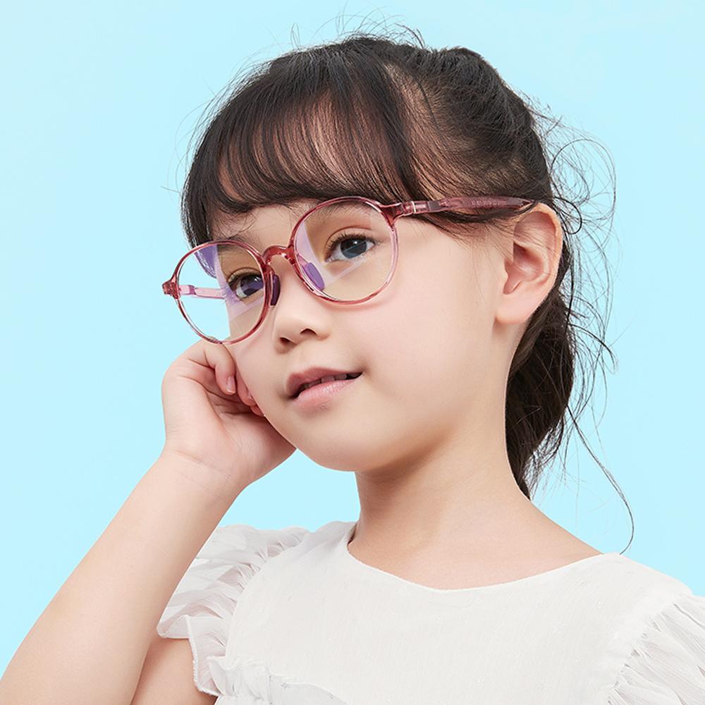 Smart - (Age 5-13)Children Non-slip Blue Light Blocking Glasses-Transparent Dark Green - mymoonlampau