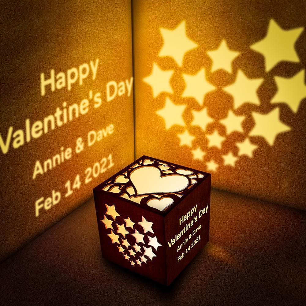 Propose Gifts for Her Personalized Text Lantern Box Custom Projection Light Best Gifts For Mother