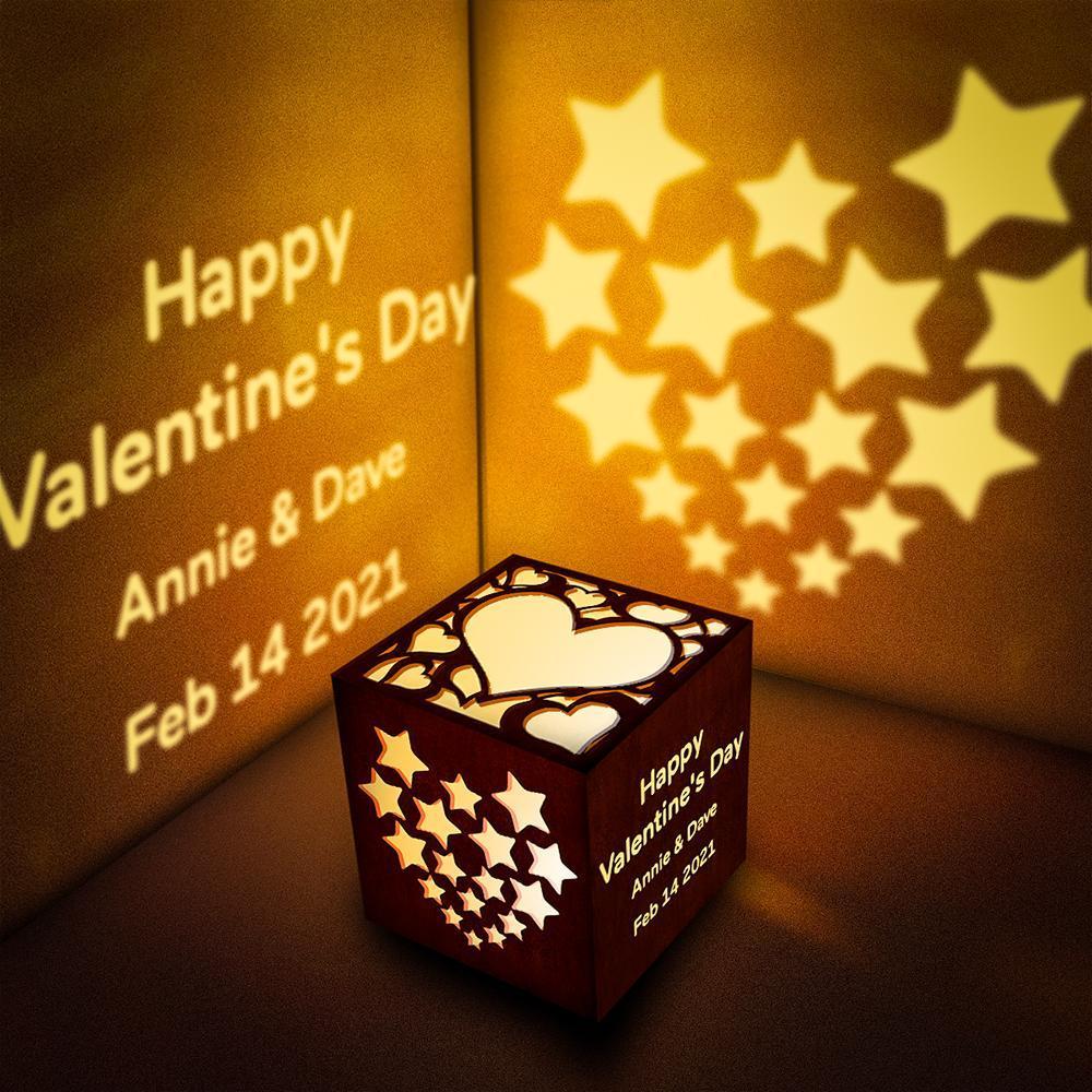 Personalised Lantern Box Custom Projection Light