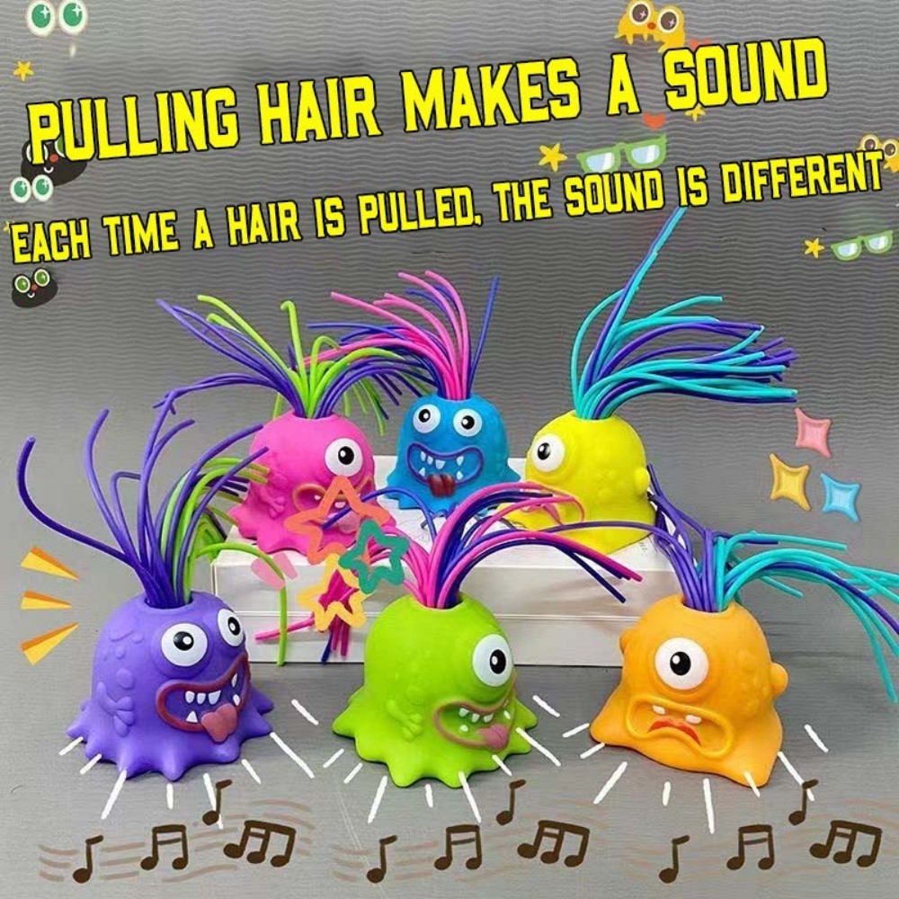 Stress Relief Toys Can Pull Hair And Scream Little Monsters Creative Novel Funny Stress Relief Toys
