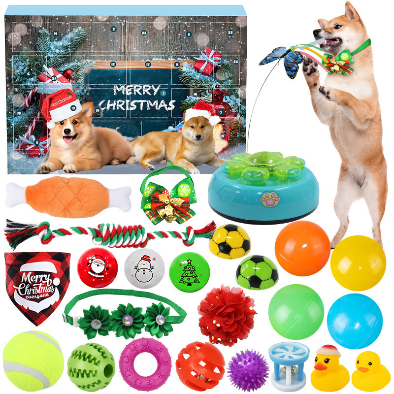 Christmas Countdown Calendar Cat Toy Advent Calendar Christmas Gift for Pet Lovers - MyMoonLampAu
