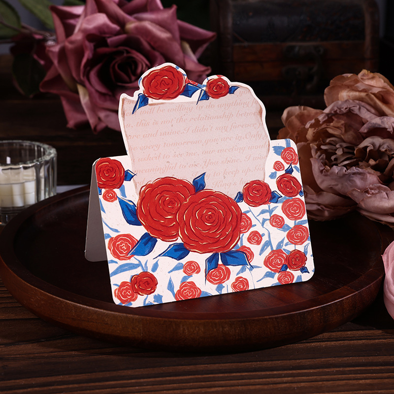 Valentine Greeting Card - Rose Vows - MyMoonLampAu