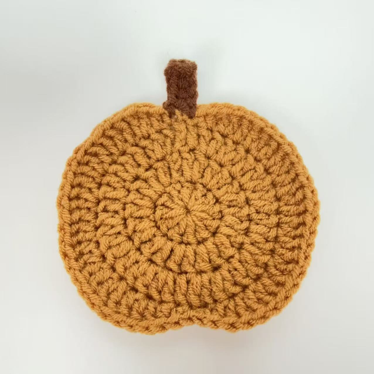 Crochet Pumpkin Coaster Set – 8 Reusable Autumn Drink Coasters That Transform Into 3D Decor For Thanksgiving & Halloween Gift - MyMoonLampAu