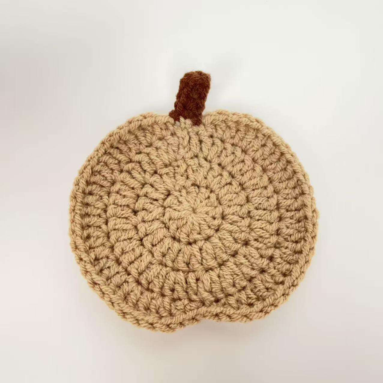 Crochet Pumpkin Coaster Set – 8 Reusable Autumn Drink Coasters That Transform Into 3D Decor For Thanksgiving & Halloween Gift - MyMoonLampAu