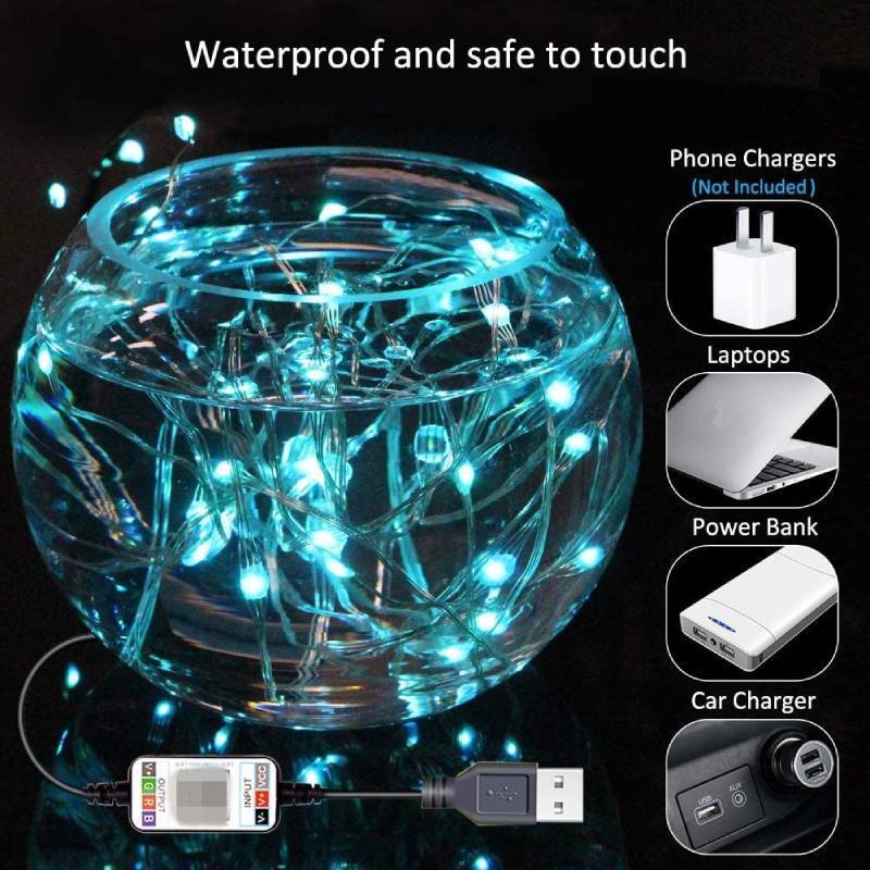 Christmas Tree String Lights Bluetooth Control Fairy Lights Led Twinkle Lights for Party Camping - mymoonlampau