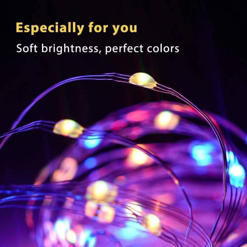 Christmas Tree String Lights Bluetooth Control Fairy Lights Led Twinkle Lights for Party Camping - mymoonlampau