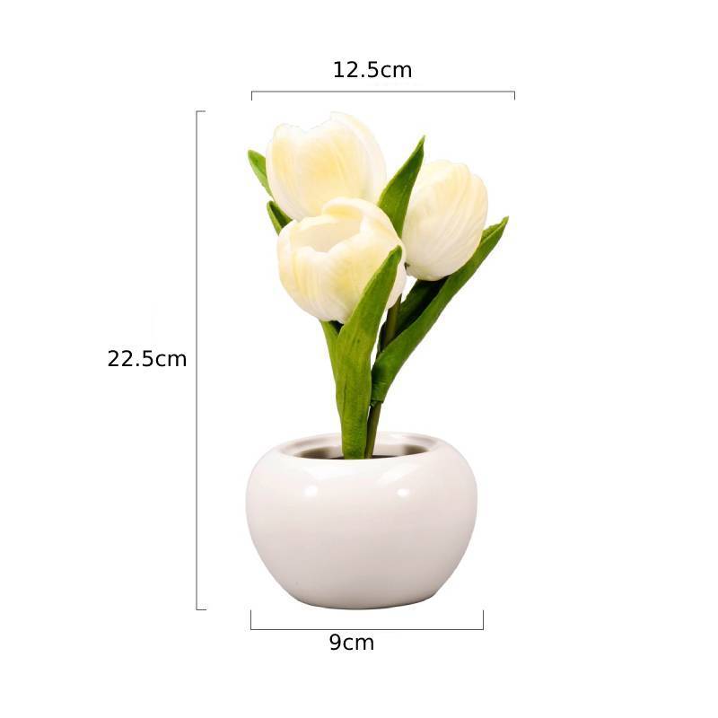 Tulip Flower Lamp Cute Flowers Night Light Home Decor Gifts for Mom - mymoonlampau