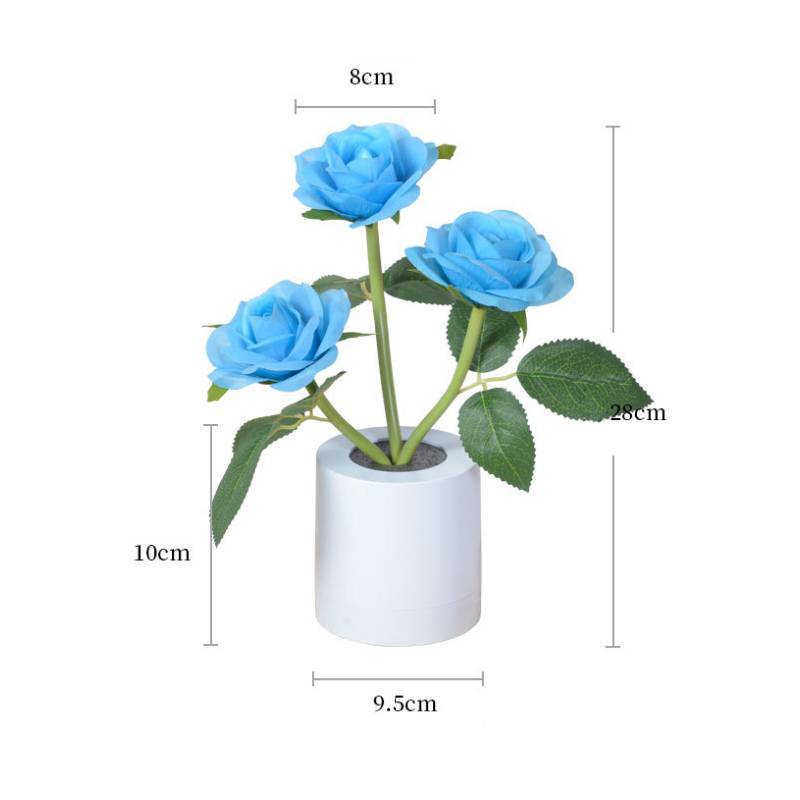 Flowers Table Lamp Rose Night Light Home Decor Gifts for Mother's Day - mymoonlampau
