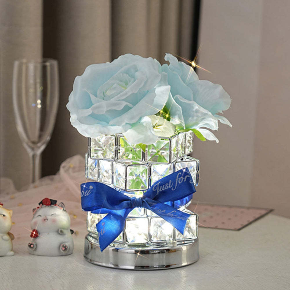 Romantic Rose Night Light Cube Flower Lamp Gifts for Lover - mymoonlampau