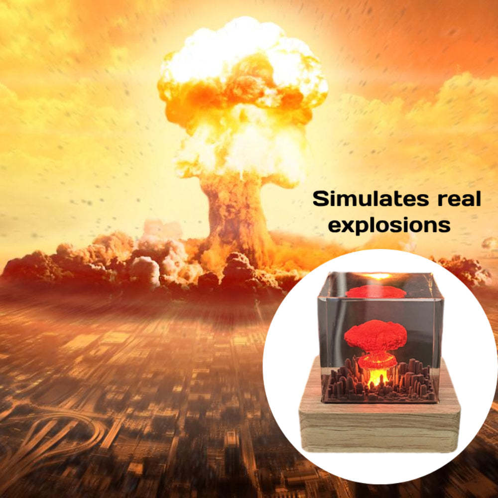Explosion Bomb Resin Lamp Atomic Bomb Resin Night Light Storm Cloud Lamp Home Decor Gifts - mymoonlampau