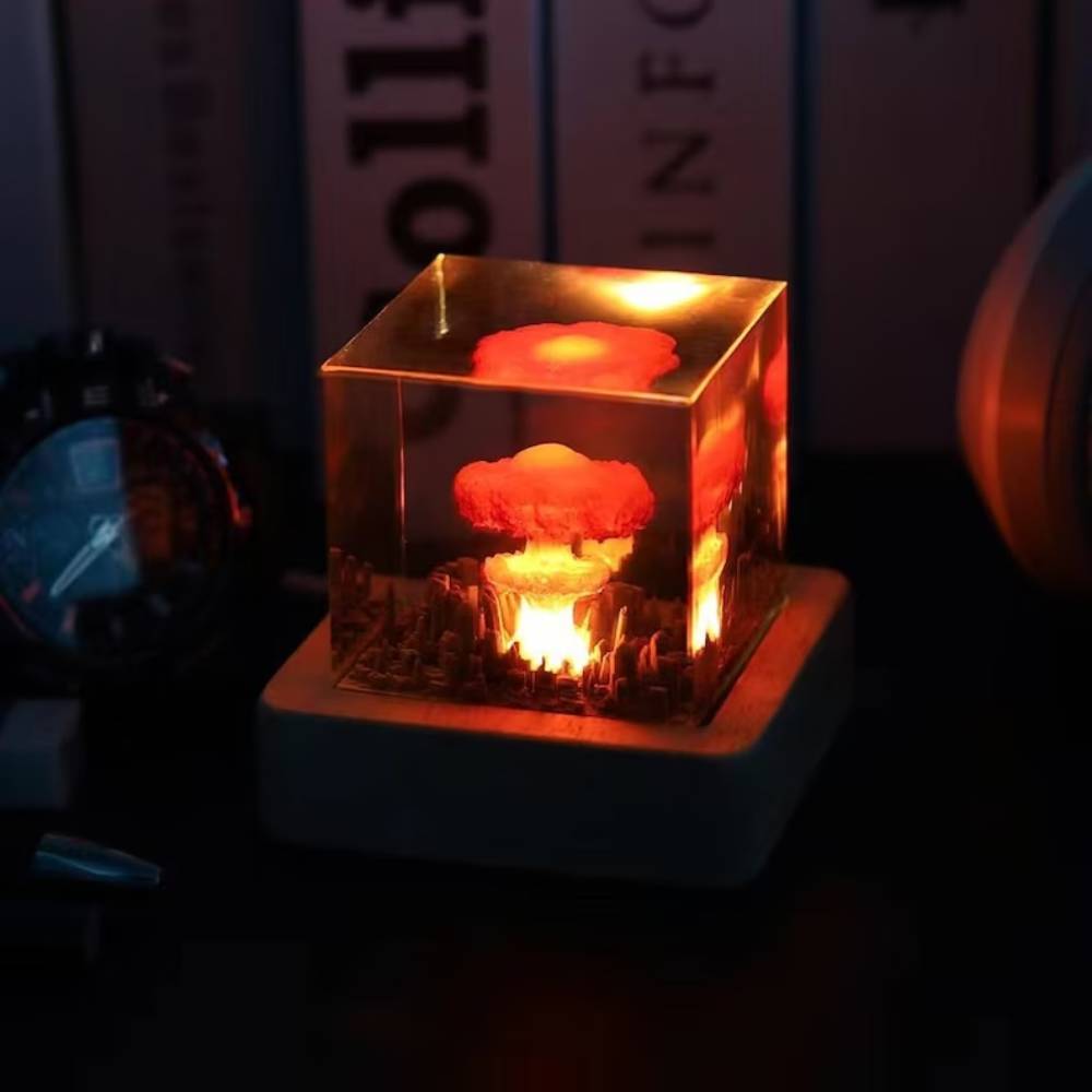Explosion Bomb Resin Lamp Atomic Bomb Resin Night Light Storm Cloud Lamp Home Decor Gifts - mymoonlampau