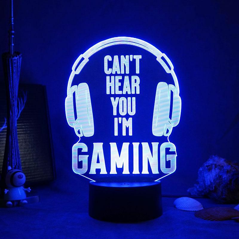 3d Night Lamp for Gaming Table Color Changing Game Console Icon Night Lamp Gaming Room Desk Setup Light Gift for Gamer - mymoonlampau