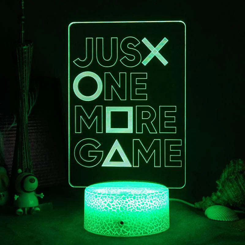 3d Night Lamp for Gaming Table Color Changing Game Console Icon Night Lamp Gaming Room Desk Setup Light Gift for Gamer - mymoonlampau