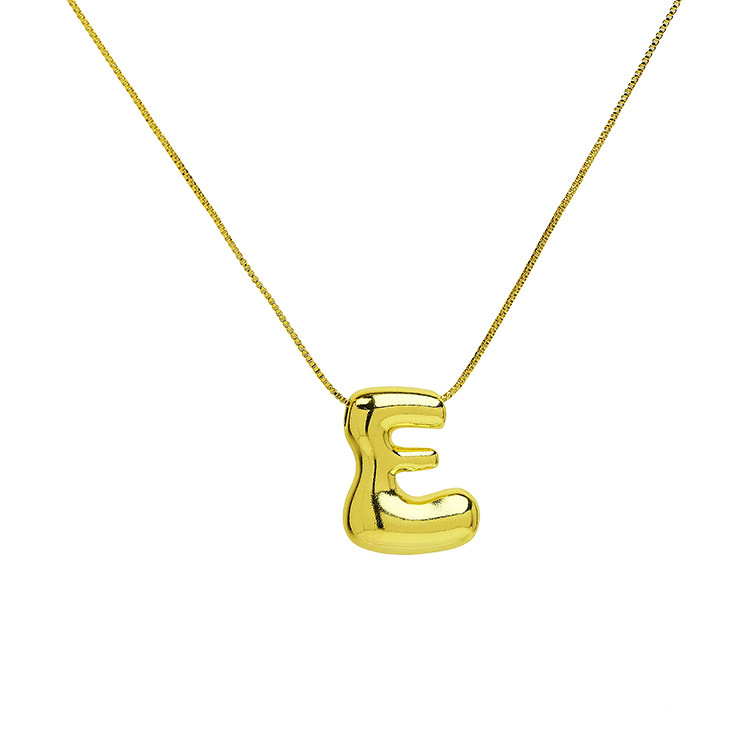 Valentine's Day Gift Bubble Letter Initial Necklace Christmas Gift for Her - MyMoonLampAu