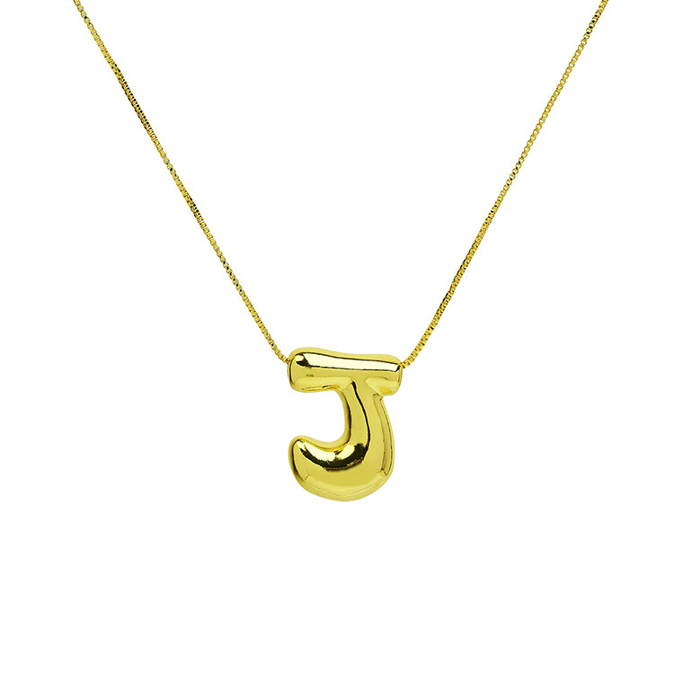 Valentine's Day Gift Bubble Letter Initial Necklace Christmas Gift for Her - MyMoonLampAu