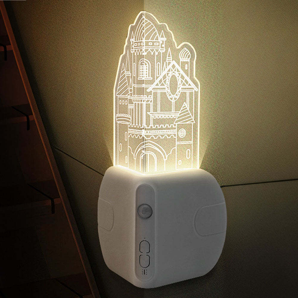 Night Light with Motion Sensor and Dusk to Dawn Sensor Corner Lamp - mymoonlampau