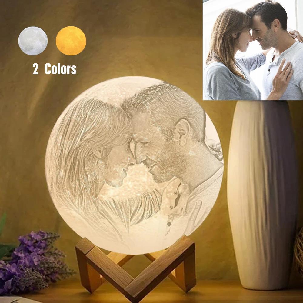 Two Colors Light Custom Photo Lamp 15cm-20cm Available