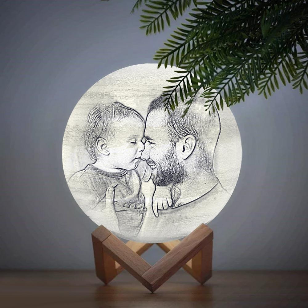 Personalized Family 3D Printed Jupiter Lamp - Touch Three Colors (10-20cm)