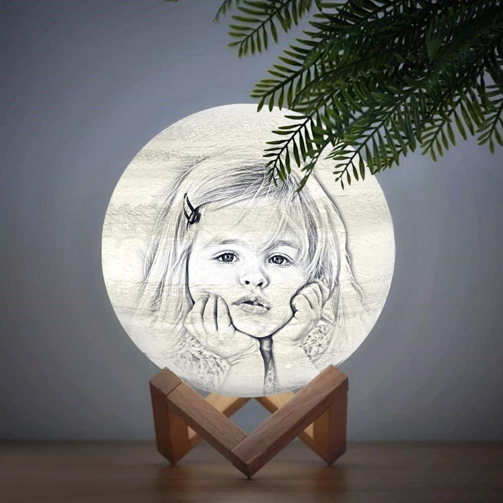 Sixteen Colors Personalized 3D Printed Jupiter Lamp,Gift For Baby - Remote Control  (10-20cm)