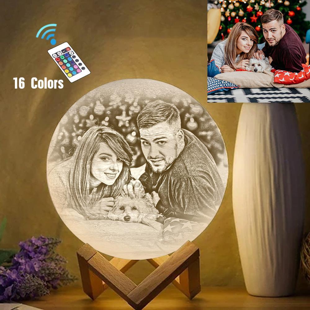 Sixteen Colors Personalized 3D Printed Jupiter Lamp,Gift For lover - Remote Control (10-20cm)
