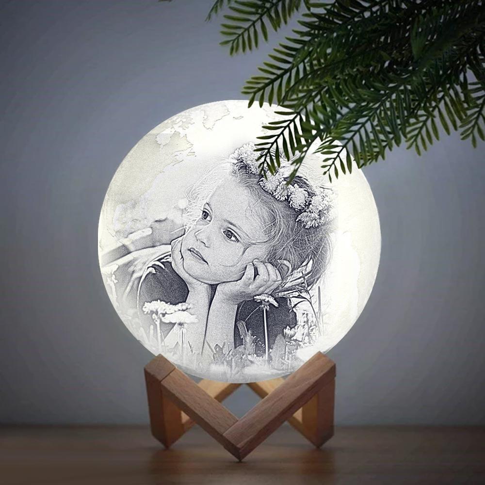 Gift For Baby, Personalized Earth Engraved 3D Printing Earth Light, Lamp Jupiter -Touch Three Colors (10-20cm)