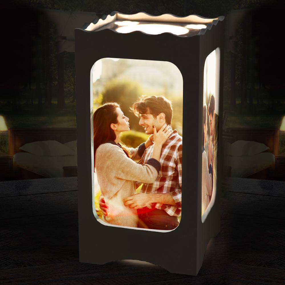 Personalized Photo Night Lamp, Creative Four Pictures Ambient Light