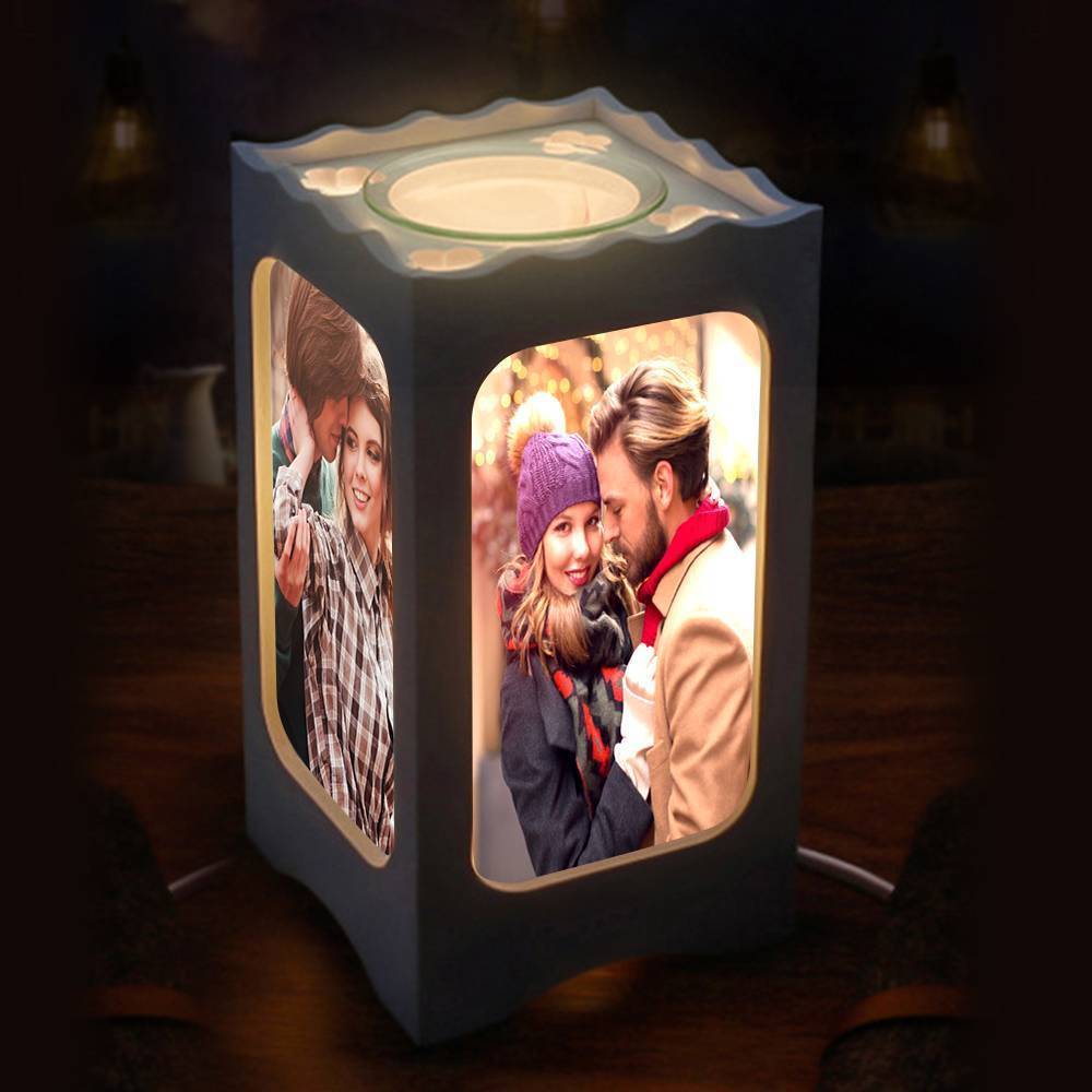 Personalized Photo Night Lamp, Creative Four Pictures Ambient Light
