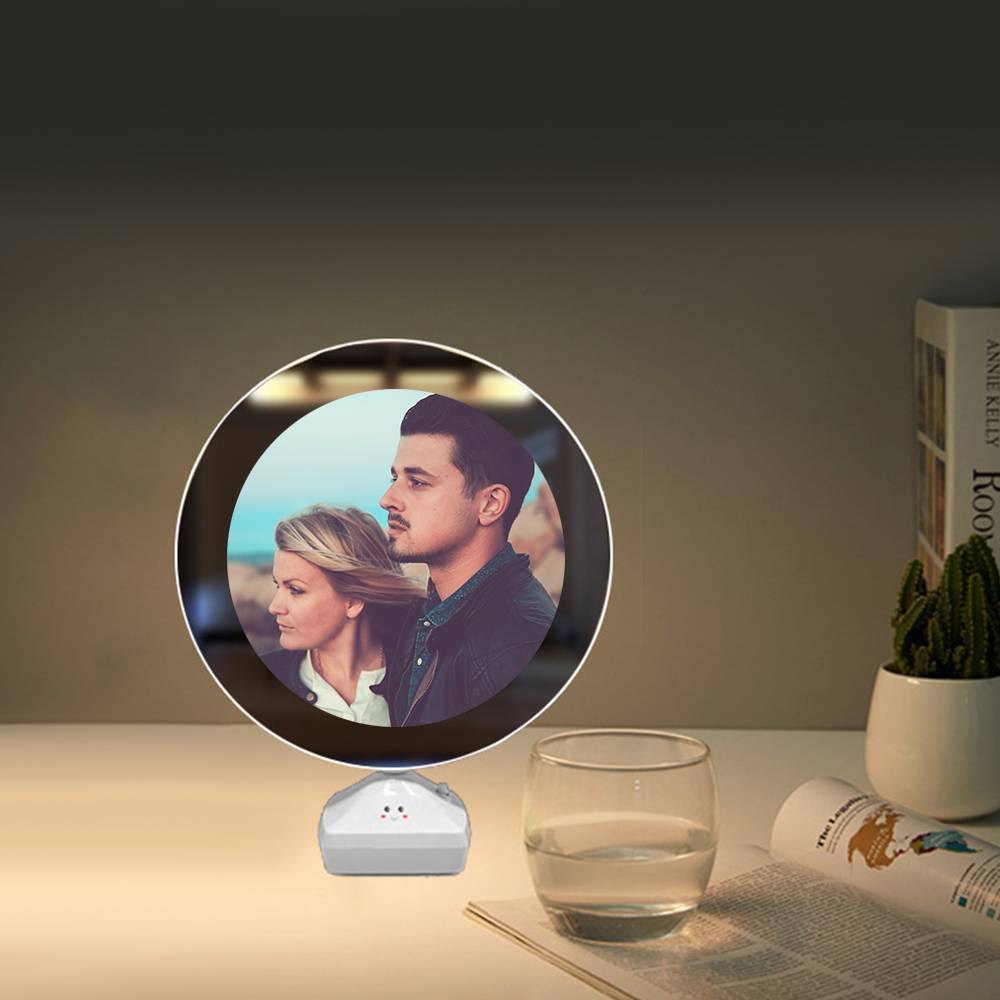 Magic Personalized Photo Night Lamp, Two Ways - Mirror and Night Light