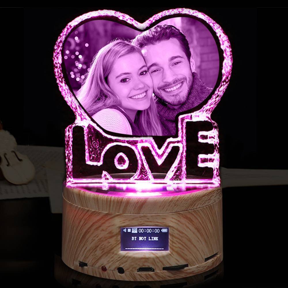 Magic Custom Photo Night Lamp, Colorful Music Lights with Love