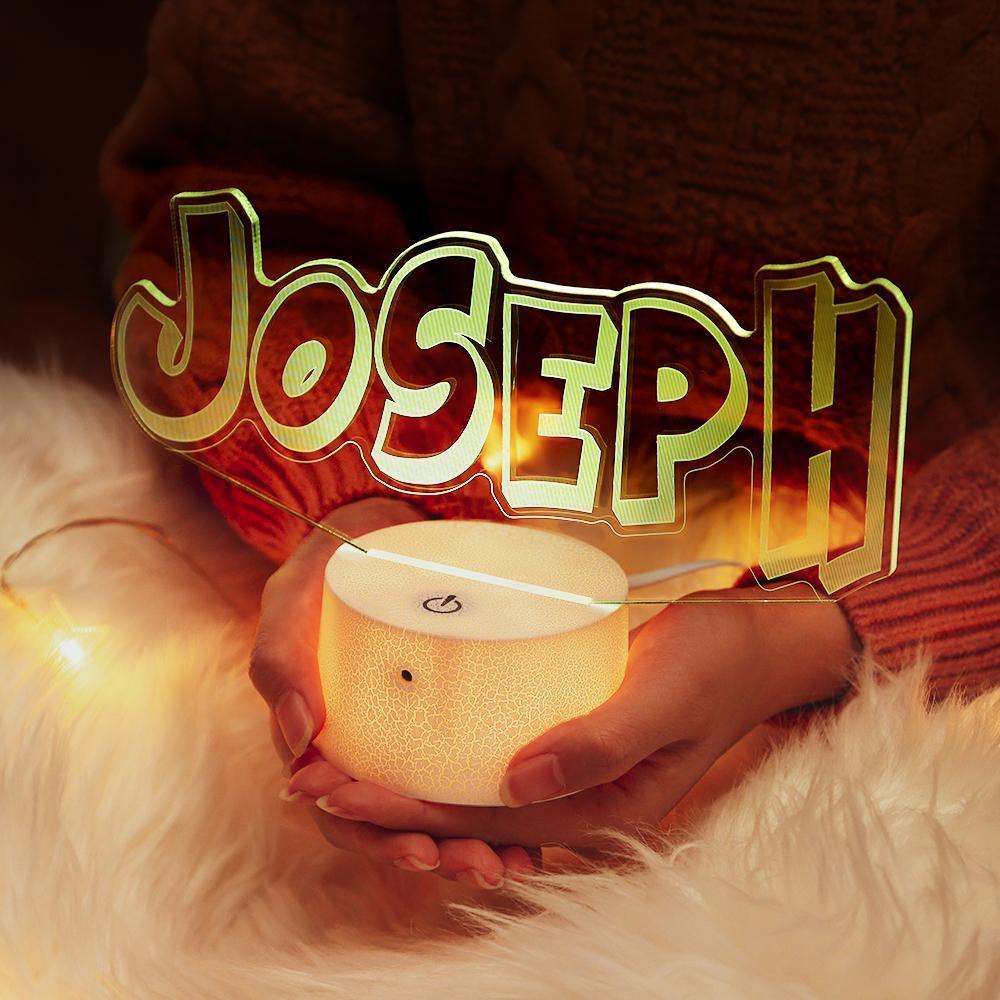Personalised LED Name Sign Lamp Custom Light Bedroom Night Light Nightlight Custom Gift