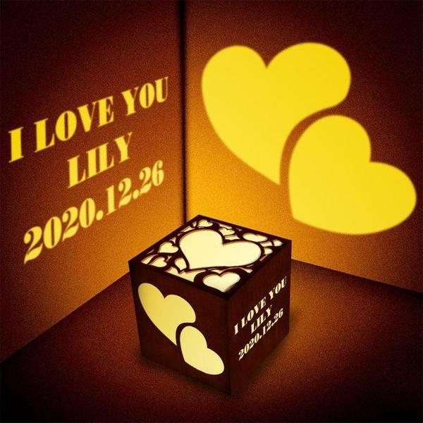 Birthday Gifts for Her Personalised Lantern Box Custom Projection Light