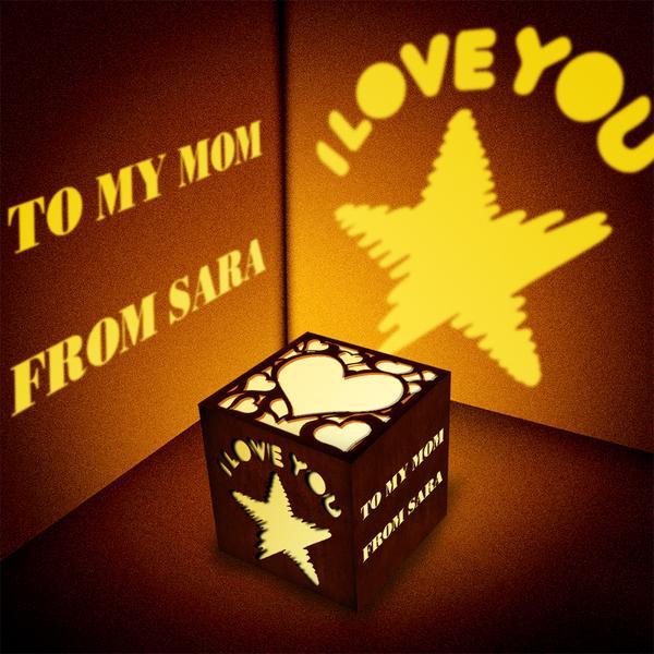 Propose Gifts for Her Personalized Text Lantern Box Custom Projection Light Best Gifts For Mother