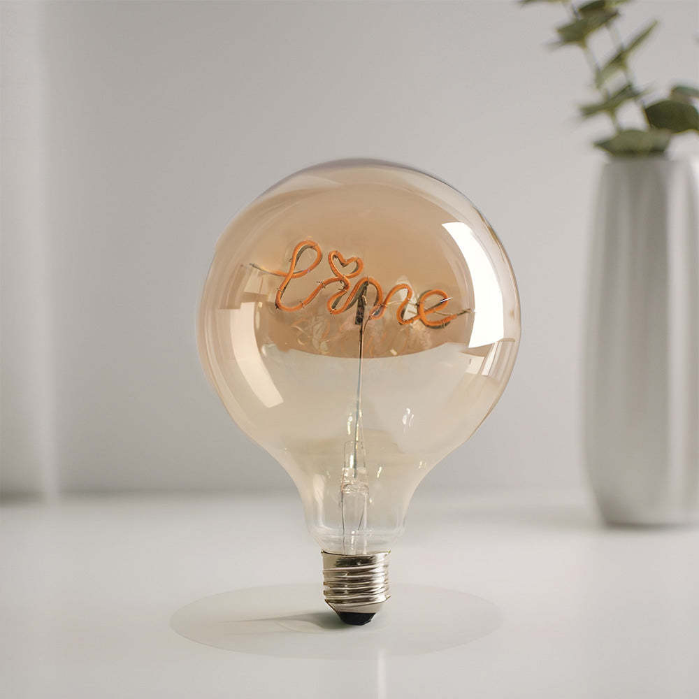 Custom Text Vintage Edison Led Filament Modeling Lamp Soft Light Bulbs Decorative Warm Yellow Light Led - mymoonlampau