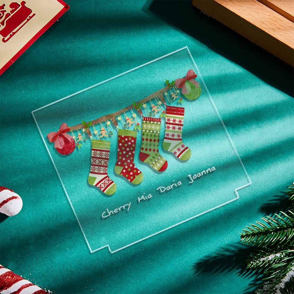 Custom Name Personalized Socks Quantity Night Light Christmas Gift - mymoonlampau